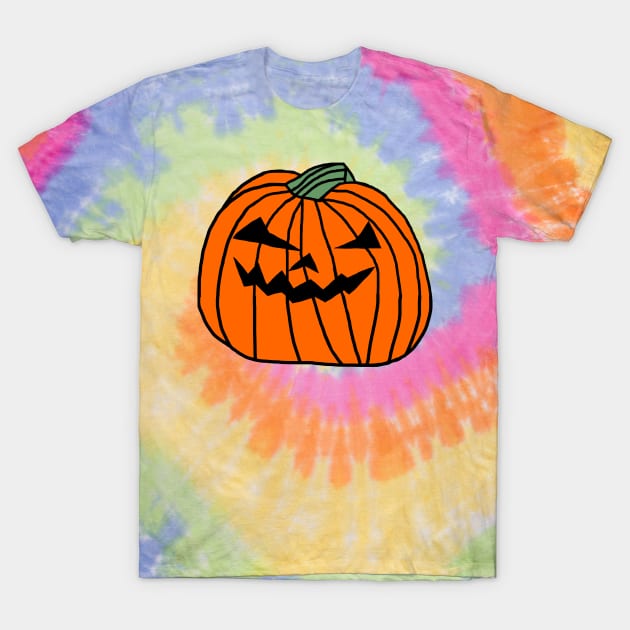 Big Halloween Horror Pumpkin T-Shirt by ellenhenryart
